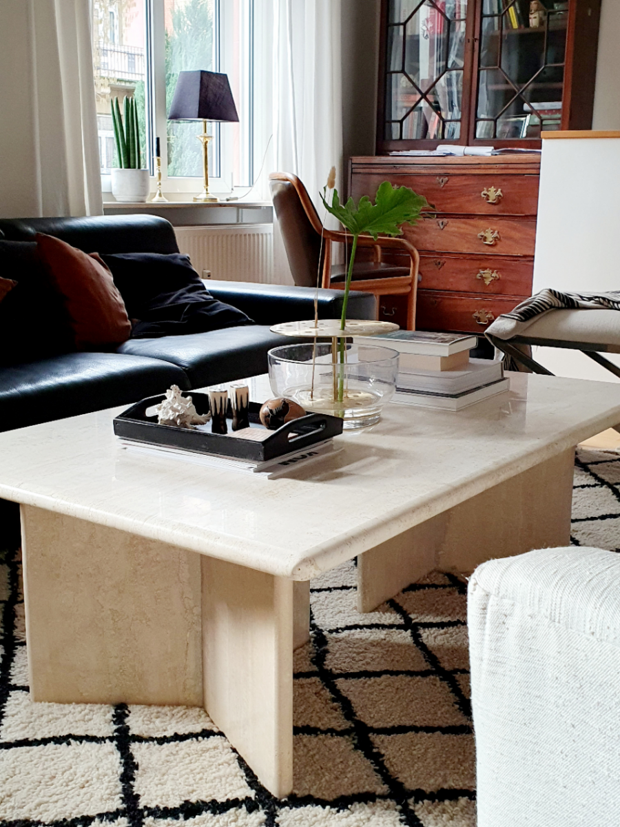 Vintage Möbel in unserem Wohnzimmer - fast alles von ebay Kleinanzeigen oder Facebook Marketplace