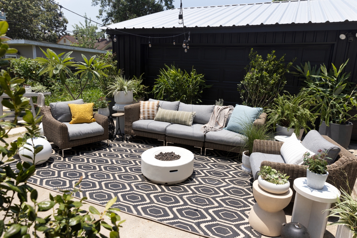 Terrasse aus dem Queer Eye Room Makeover Staffel 8